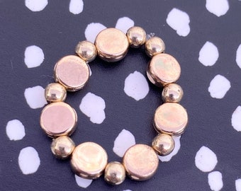 Faux gold rings