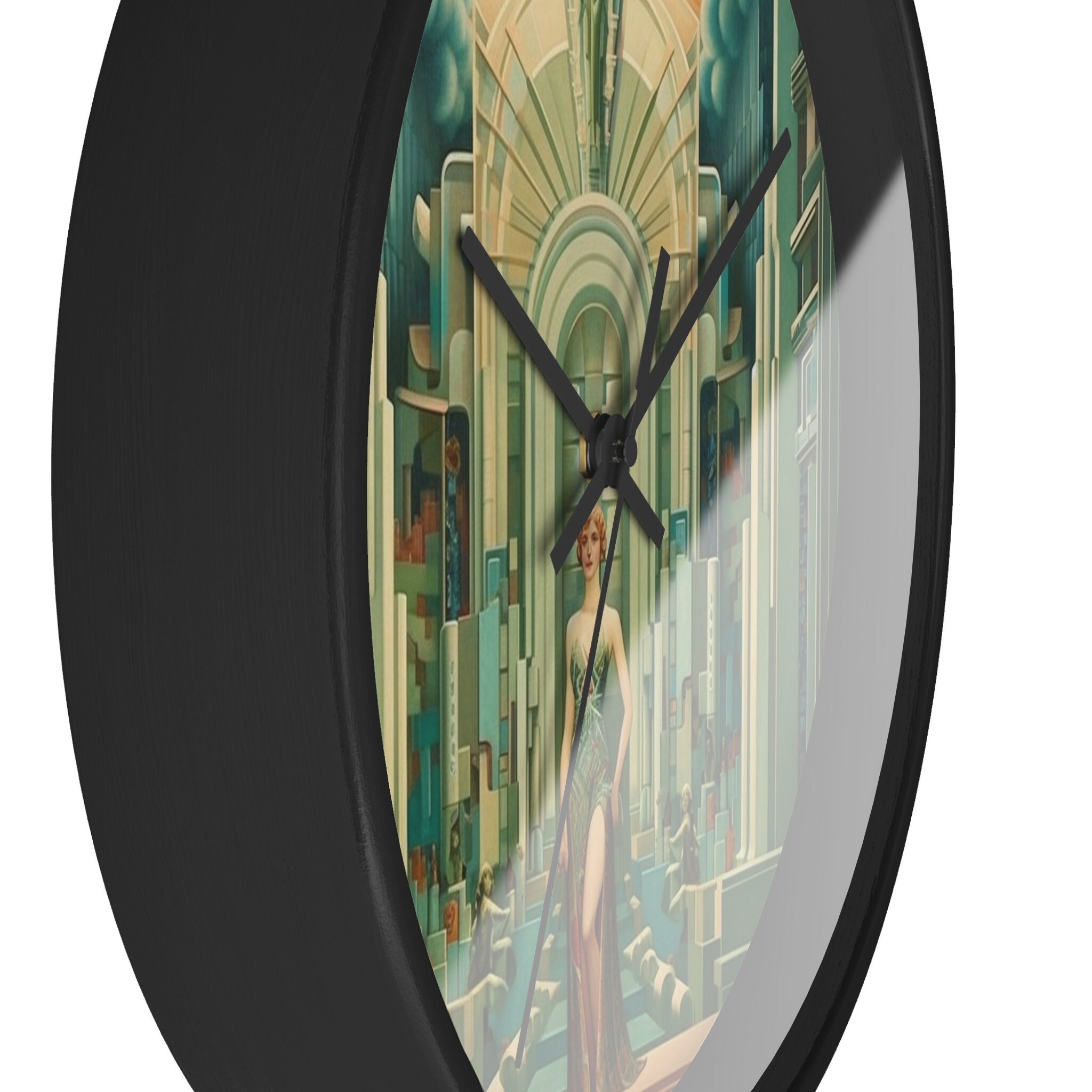 The Timeless Dieties Art Deco Wall Clock - Etsy