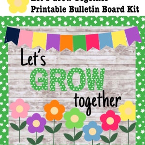 Lets Grow Together Bulletin Board Back To School Etsy Lets Grow Together Bulletin Board Back To School Etsy