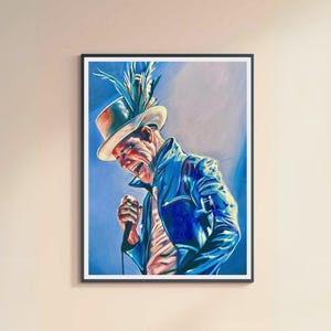 Gord Downie Art Print: Tragically Hip Concert Poster, Canadian Rock Band Artwork (16x20 Canvas Print)