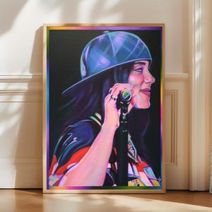 Billie Eilish Art Print: Limited Edition Signed Concert Poster (12x16 Giclée Print)