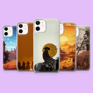 Wild West Phone Case Sheriff Western Cowboy Cover for iPhone 17, 16, 16Pro, 15, 14, 13, 12, Samsung S25, S24, S23, A56, A16, Pixel 10Pro, 9A