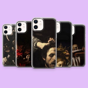 Caravaggio Phone Case Baroque Renaissance Art Cover for iPhone 15 Pro, 14, 13, 12, 11, Samsung S24 Ultra, S23FE, S22, A15, A54, A25, Pixel 8