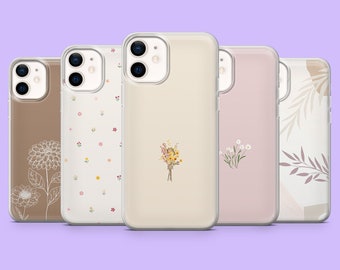 Beige Phone Case Simple Neutral Minimalistic Colors Cover for iPhone 15, 14, 13, 12, 11, Samsung S24, S23FE, S22, A15, A54, A25, A14,Pixel 8