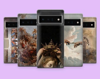 Da Vinci Phone Case Renaissance art Cover for Google Pixel 10, 10Pro, 9, 9Pro, 9A, 8A, 7A, 6A, Samsung S25, S24Fe, S23, A16, A56, iPhone 17