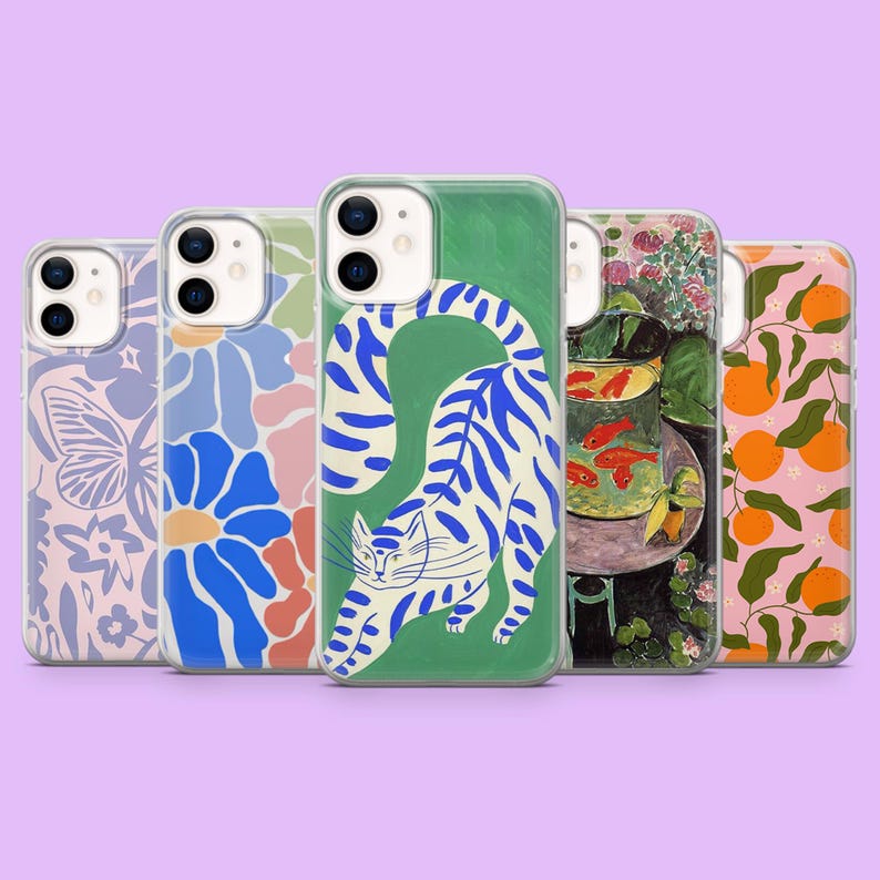 Funda Matisse para teléfono con diseño de Henri Matisse para Google Pixel 10, 10 Pro, 9, 9 Pro, 9A, 8A, 7A, 6A, Samsung S25, S24Fe, S23, A16, A56, iPhone 17 imagen 9