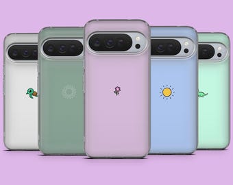 Minimalism Phone Case Simple Cute Cover for Google Pixel 10, 10Pro, 9, 8A, 7Pro, 6A, Samsung Galaxy S25+, S24, S23, A25, A16, A55, iPhone 16