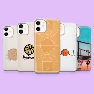 Basketball Phone Case Sports Competition Hooper Cover for iPhone 17, 16e, 15, 14, 13, 12, Samsung S25, S24Ultra, S23, S22, A16, Pixel 10Pro