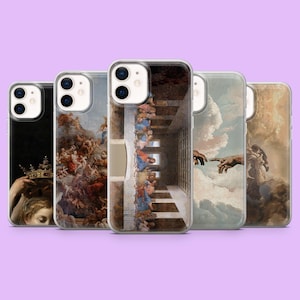 Da Vinci Art Phone Case Michelangelo Renaissance Paintings Cover for iPhone 17, 16, 15, 14, 13, Samsung S25, S24, S23, S22, A16, Pixel 10Pro