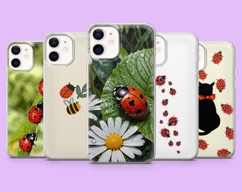 Marienkäfer-Handyhülle – Hübsche Insektenhülle für iPhone 17 Pro, 16, 15, 14, 13 Pro, 12, Samsung S25, S24 Fe, S23, S22, A16, Pixel 11, 10 Pro, 9a, 8a