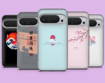 Japanskt telefonskal Japaninspirerat fodral för Google Pixel 10, 10Pro, 9, 9Pro, 9A, 8A, 7A, 6A, Samsung S25, S24, S23, A16, A56, iPhone 17, 16