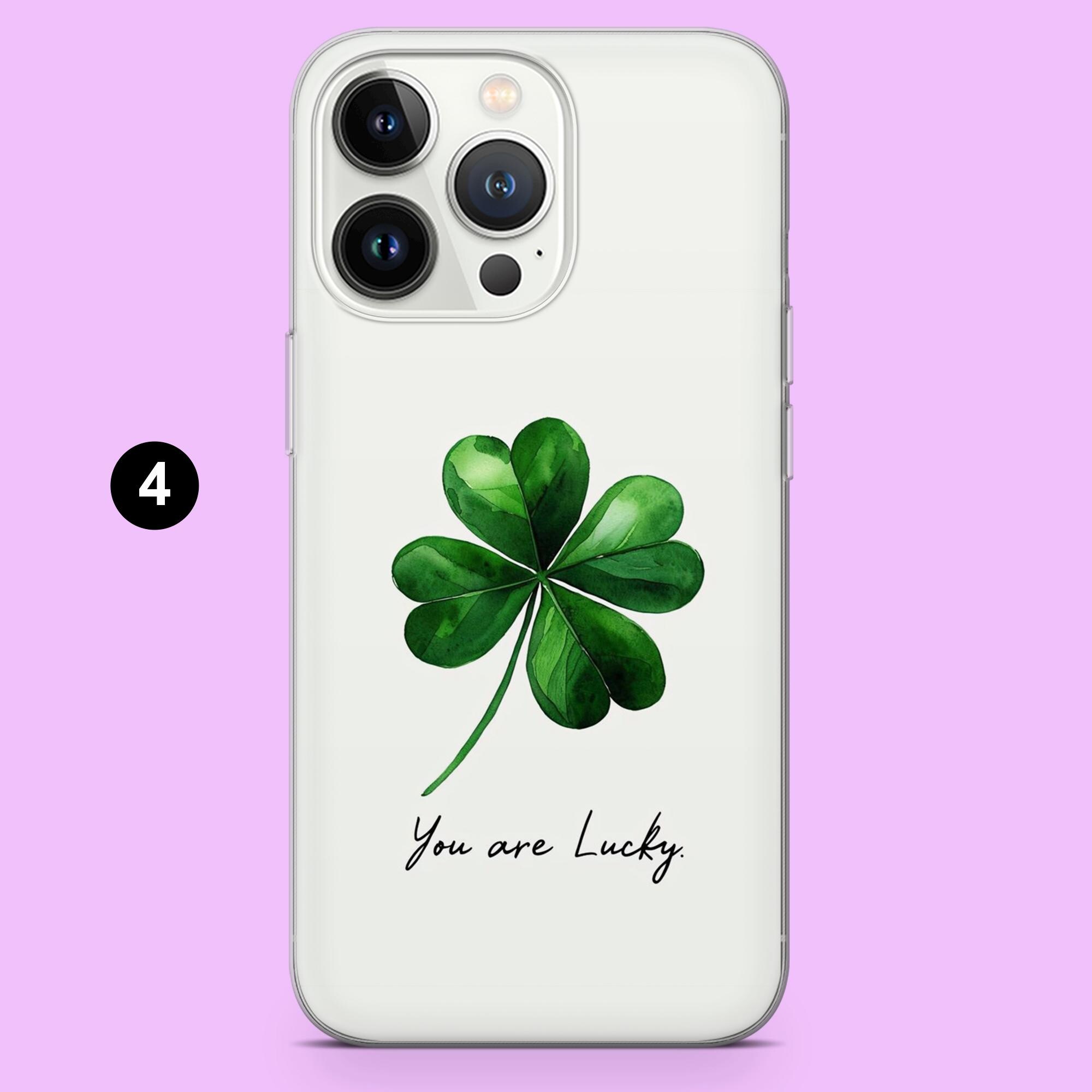 Good Luck Clover Phone Case Lucky Four Leaf Cover for iPhone 17