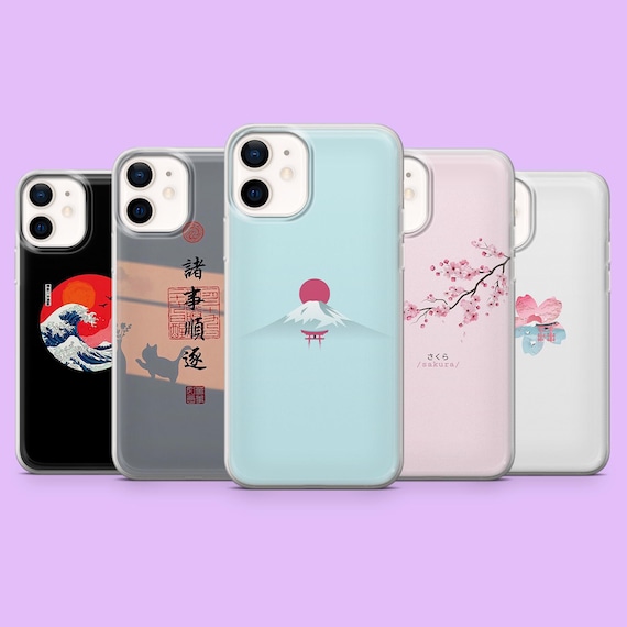 Minimalist Japanese Phone Case Simple Japan Cover for iPhone 17, 16e, 15, 14, 13, 12, Samsung S25, S24Ultra, S23, S22, A16, Pixel 10Pro, 9A
