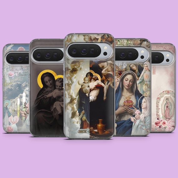 Virgin Mary Phone Case Religious Catholic Cover for Google Pixel 10, 10pro,  9, 9pro, 9A, 8A, 7A, 6A, Samsung S25, S24fe, S23, A16, iPhone 17 - Etsy  Israel