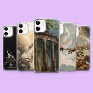 Greek Mythology Phone Case Greek Gods Ancient Greece Cover for iPhone 15, 14, 13, 12, 11,Samsung S24, S23FE, S22, A15, A54, A25, A14,Pixel 8