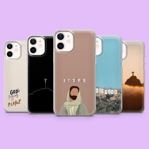 Christian Phone Case Christ Jesus Bible Cover for iPhone 17Air, 16, 15, 14, 13, 12, Samsung S25, S24, S23, S22, A16, Pixel 10, 10Pro, 9A, 8A