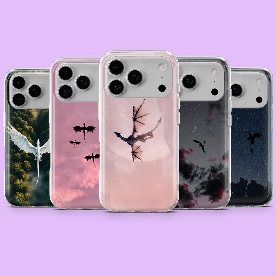 Dragon Phone Case Fantasy Dragons Cover for iPhone 17, 17pro, 16, 15 ...