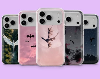 Dragon Phone Case Fantasy Dragons Cover for iPhone 17, 17Pro, 16, 15, 14, 13, 12, Samsung S25, S24, S23, S22, A56, A16, A36, Pixel 11, 10A