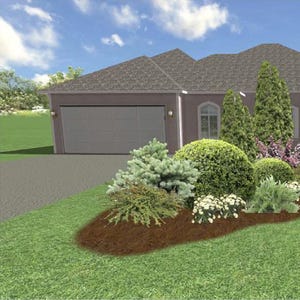 Ready made garden plan, Front yard plant design, Garden design, planting zone 5-8, Planting Plan, DIY garden