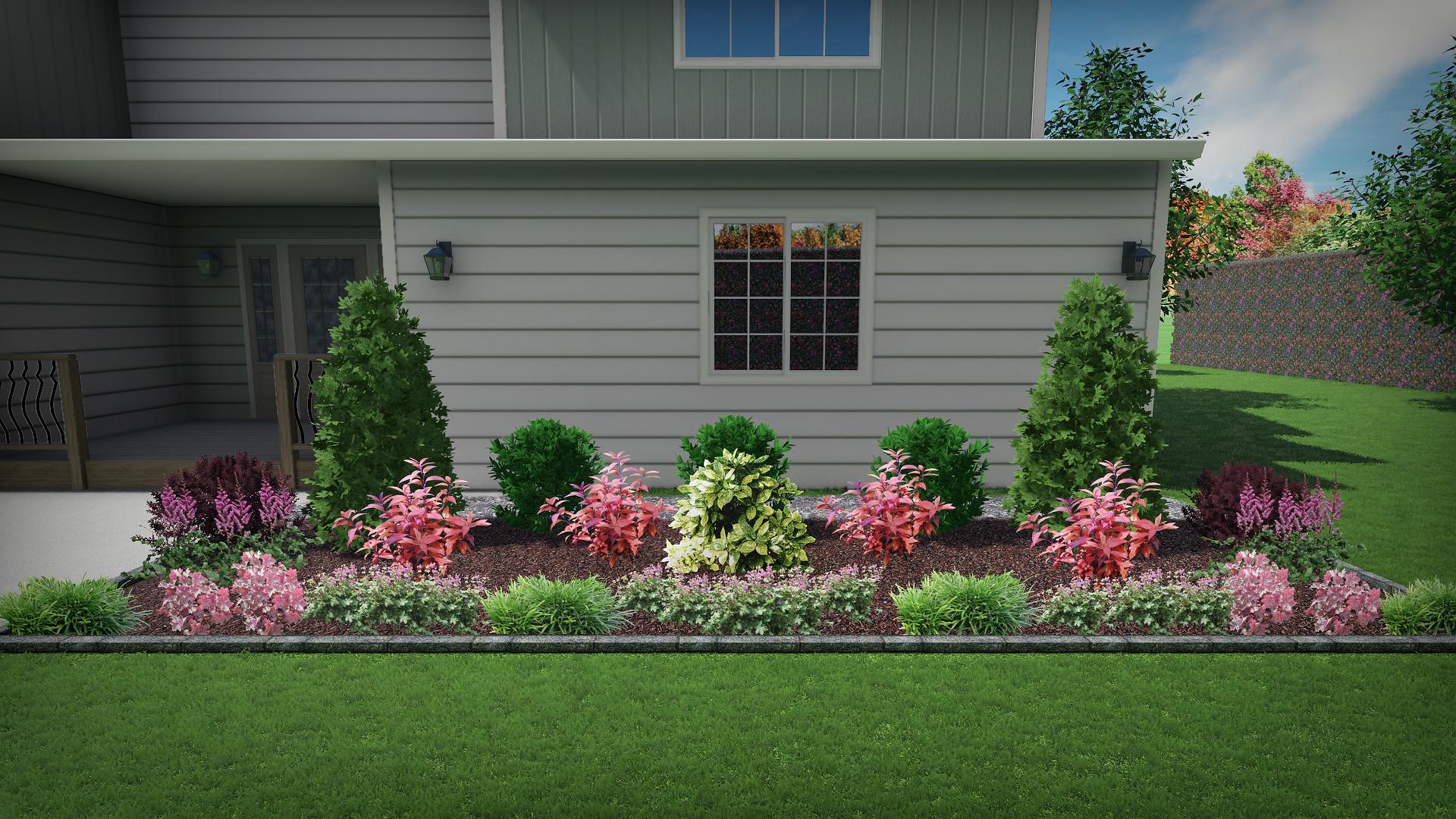 Deer-resistant Shade Garden Plan | Full Shade Foundation Planting ...