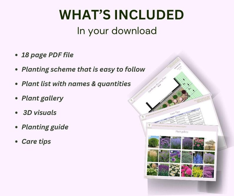 Garden Design Template – Deer Resistant Planting Plan – Full Sun ...