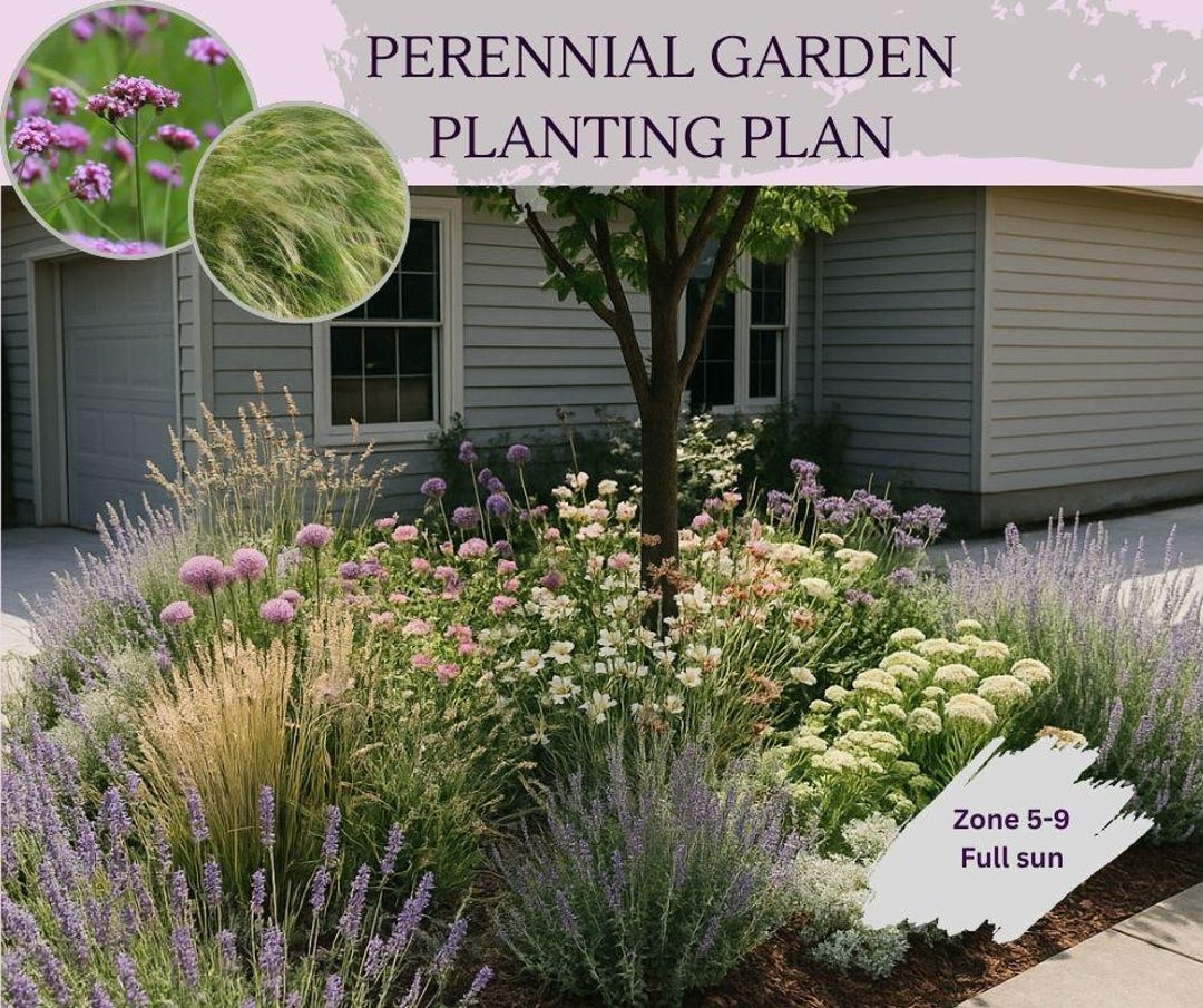 Pollinator Garden Planting Plan: Low Maintenance Flower Bed Design (PDF ...
