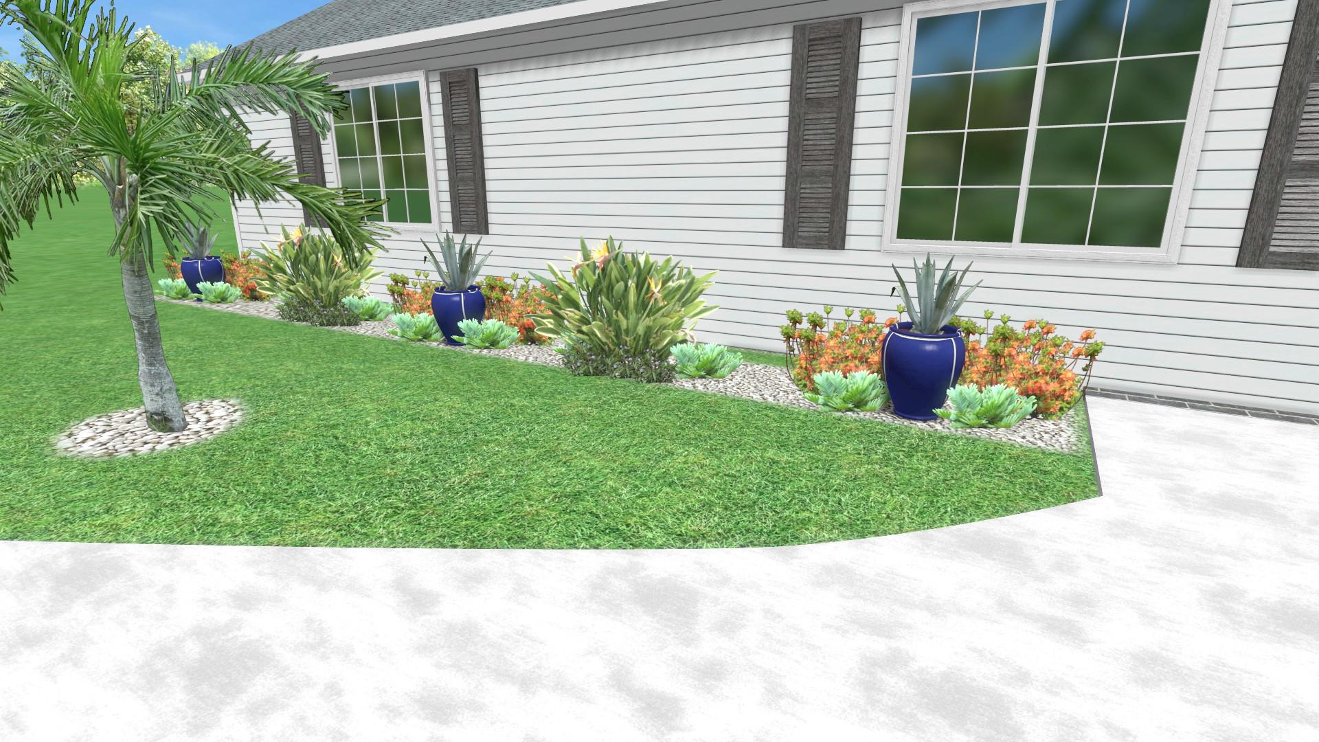 Tropical Front Yard Garden Plan • Zone 9-11, Full Sun (PDF) - Etsy