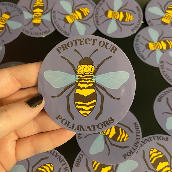 Protect Our Pollinators Sticker | Save the Bees Sticker