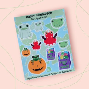 Hoppy Halloween waterdicht glanzend vinyl stickervel
