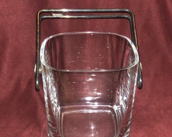 Vintage Glass Ice Bucket