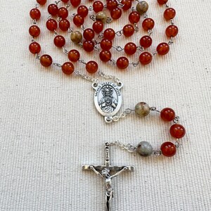 Sacred Heart of Jesus Catholic Rosary - Etsy