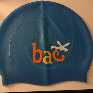 Back Stroke Silicone Swim Cap