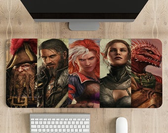 Divinity Original Sin Mouse Pad #2, Alfombrilla de escritorio para juegos, Alfombrilla de ratón personalizada, Impresión personalizada de diferentes tamaños, Alfombrilla de ratón grande