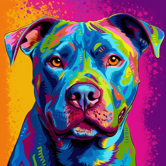 Pit Bull Pop Art - Etsy