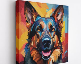 German Shepherd  2 Pop Art