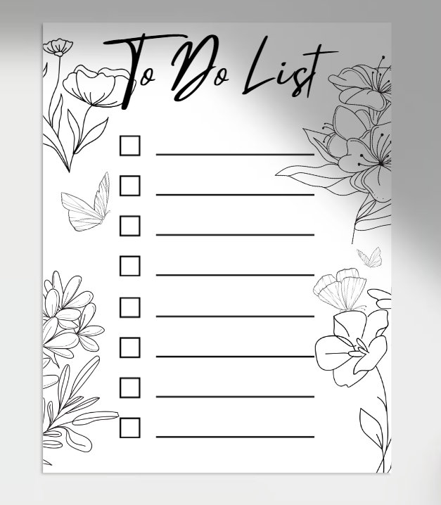 To-do-list Colouring Page - Etsy