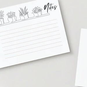 Carte de notes - Plantes