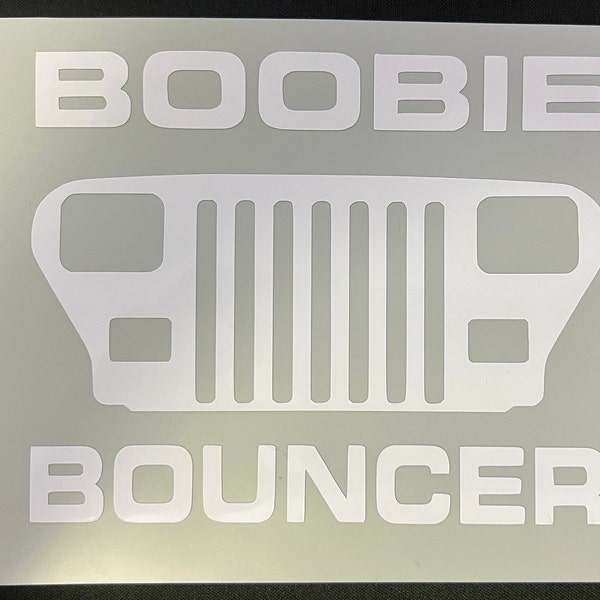 Jeep YJ Boobie Bouncer Decal