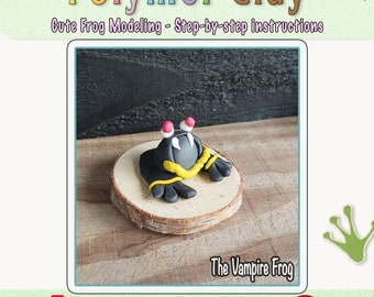Polymer Clay Vampire Frog Tutorial: Beginner Project (PDF Pattern)