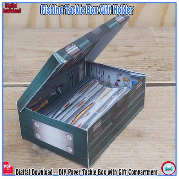 3D Papercraft Fishing Tackle Box: DIY Gift Card Holder (PDF Pattern) - Etsy 3D Papercraft Fishing Tackle Box: DIY Gift Card Holder (PDF Pattern) - Etsy