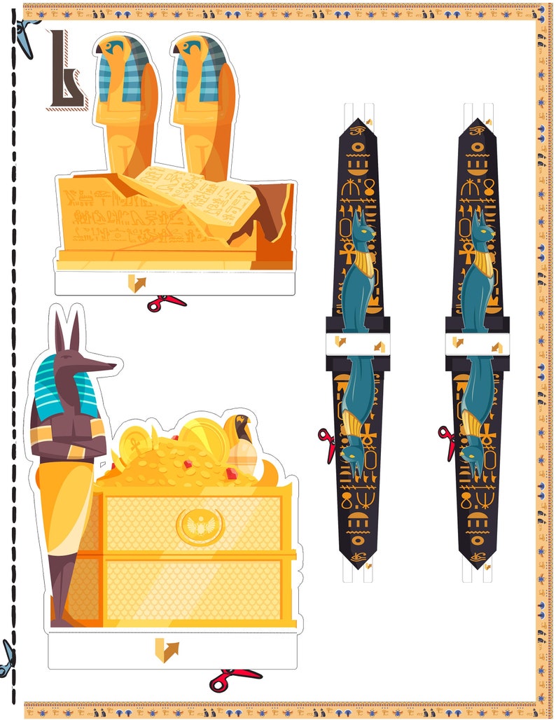 Printable Shoebox Diorama. Create Your Own Egyptian Landscape Scenery ...