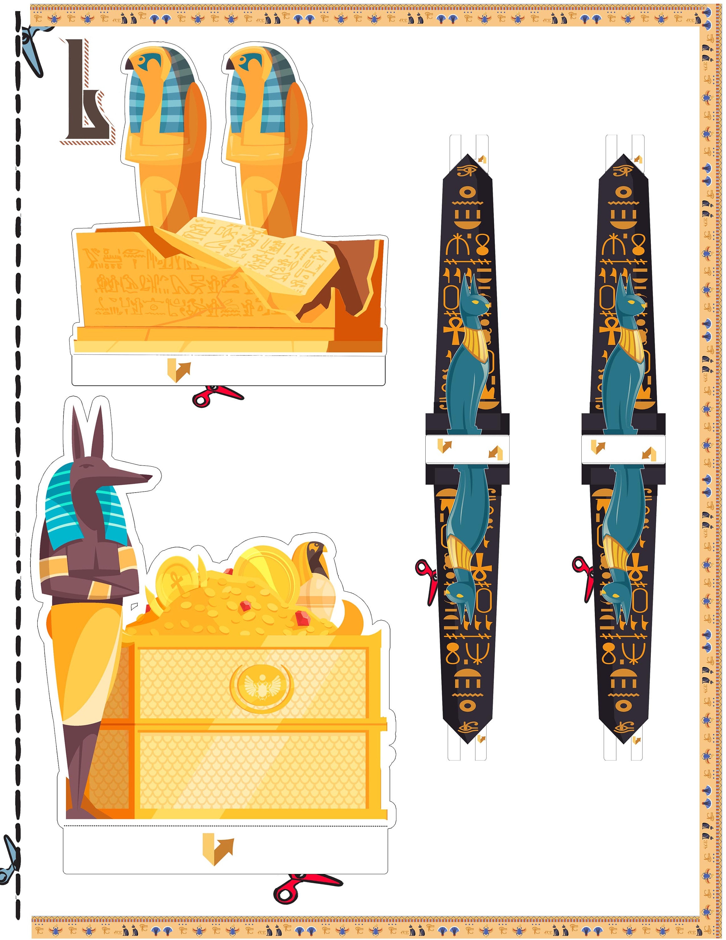 Printable Shoebox Diorama. Create Your Own Egyptian Landscape Scenery ...
