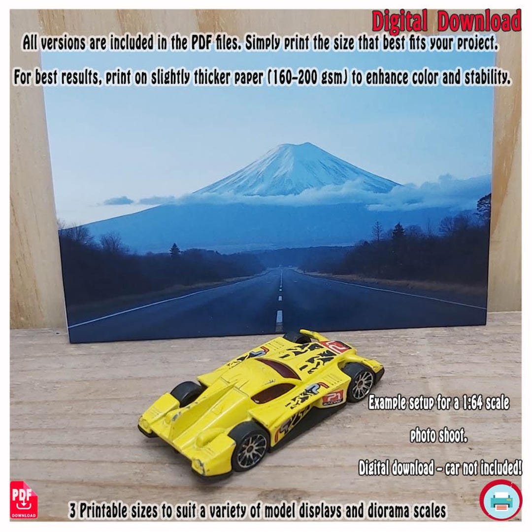 Mount Fuji Miniature Backdrop Set: Scenic Diorama Photography (3 PDF ...