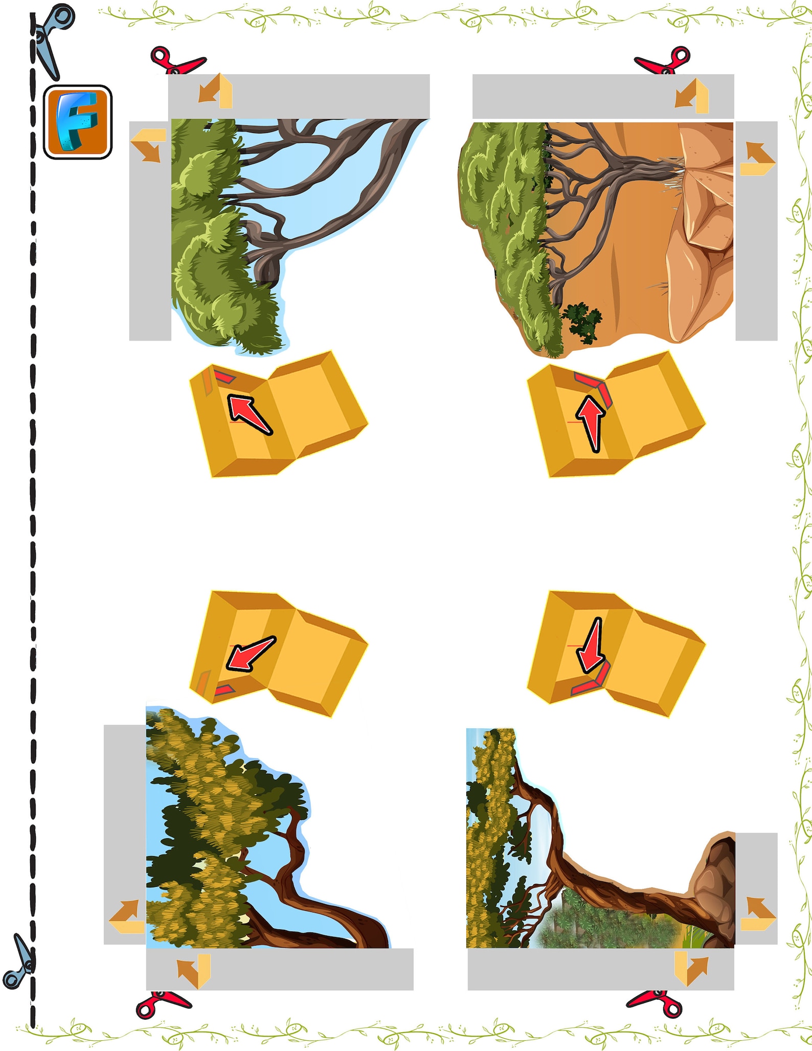 Printable Shoebox Diorama Kit, Create a Savanna Habitat, Animals ...