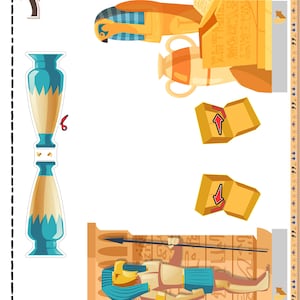 Printable Shoebox Diorama. Create Your Own Egyptian Landscape Scenery ...