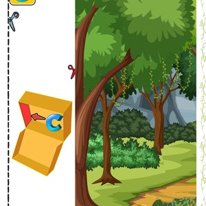 Interactive 3D Paper landscape scenery picture paper toy book toy photography  Project figurine cardboard display cases Owls Fox Giraffes Lions Elephants Educational Teaching materials Education Informative Students Classroom School Primary school