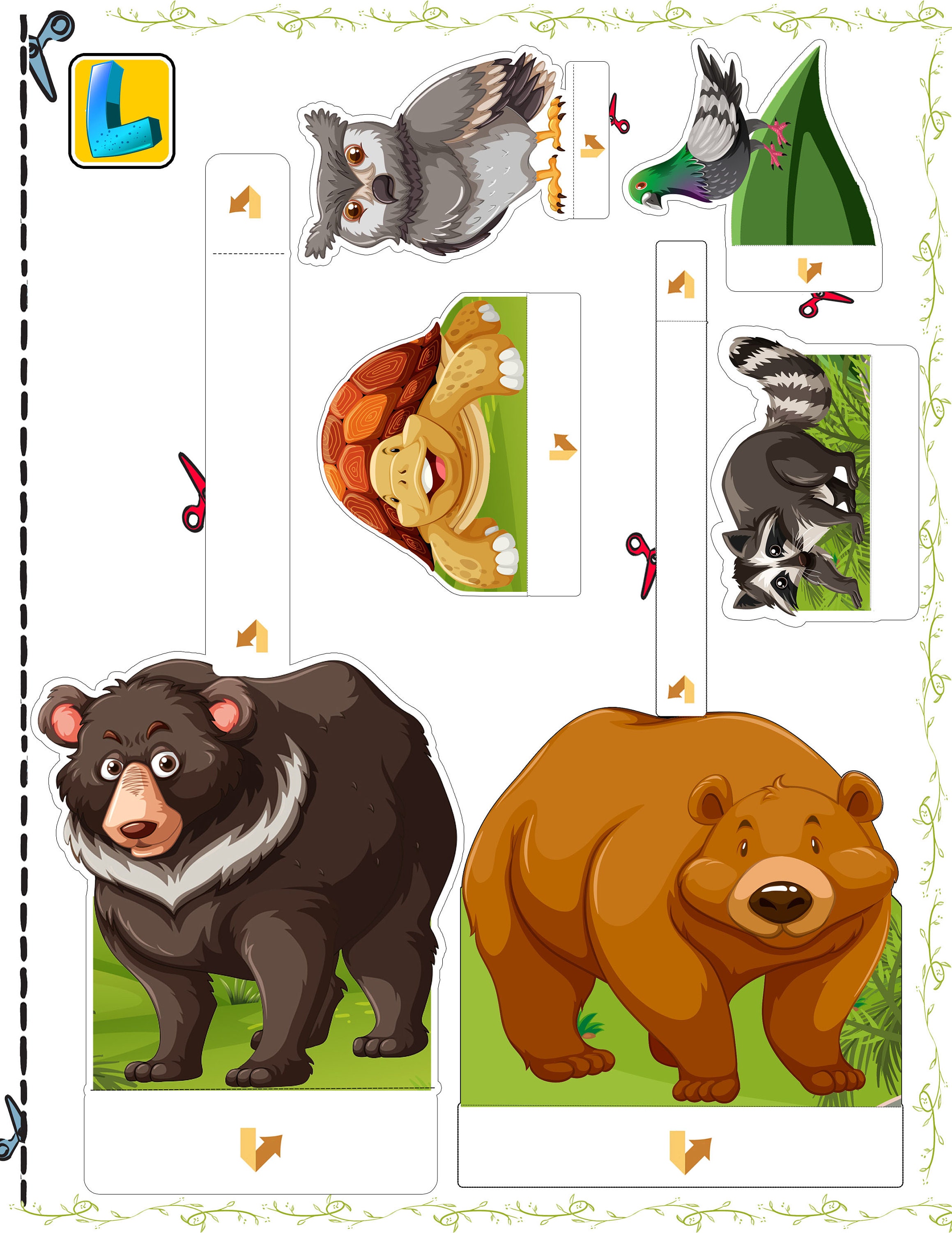 Printable Shoebox Diorama Kit Create A Forest Habitat Paper Craft For printable-shoebox-diorama-kit-create-a-forest-habitat-paper-craft-for