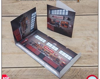 1:43 Maßstab (3xA4) Garage Boden / - Lösen Und Auftragen