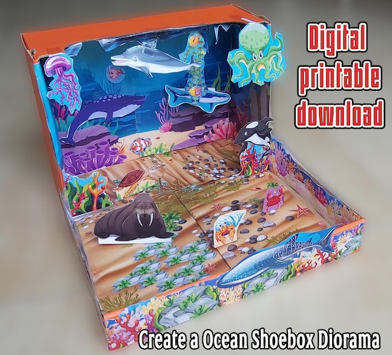 Planetpals Craft Page: make a shoe box diorama recycle project