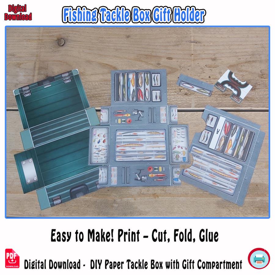 3D Papercraft Fishing Tackle Box: DIY Gift Card Holder (PDF Pattern) - Etsy 3D Papercraft Fishing Tackle Box: DIY Gift Card Holder (PDF Pattern) - Etsy